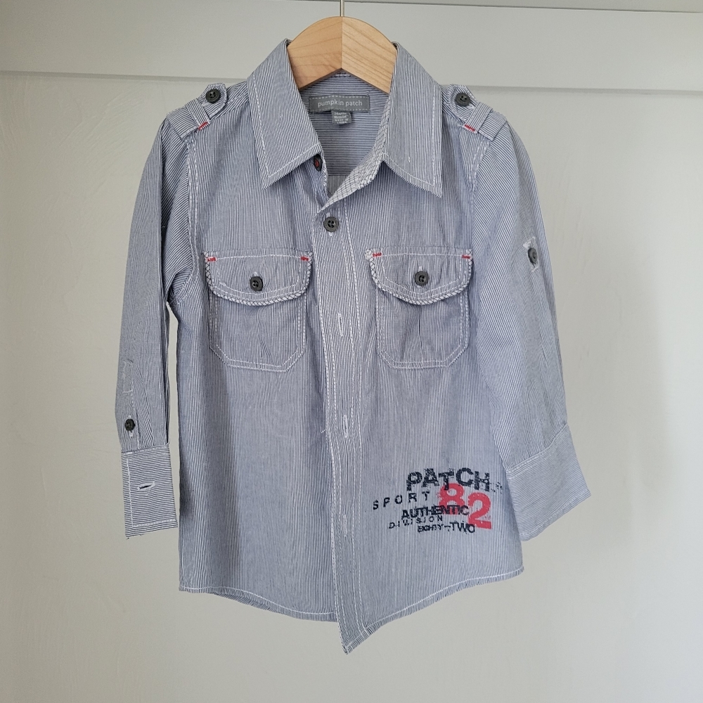Boys button-up shirt size 24 mos.